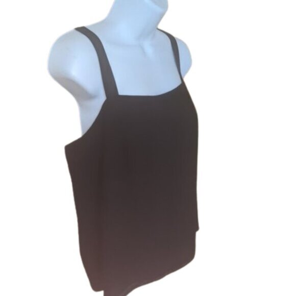 ALFRED SUNG Black Tank Blouse Size 8 - Picture 2 of 3
